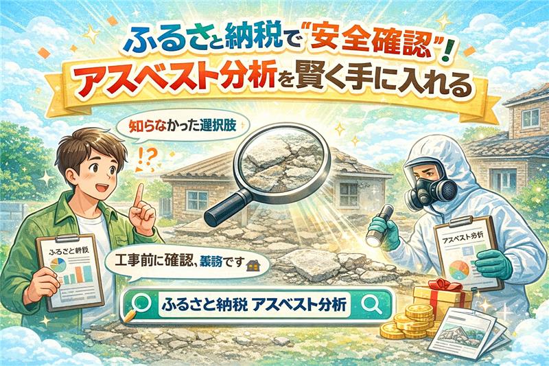 #ふるさと納税の返礼品でアスベスト分析⁉