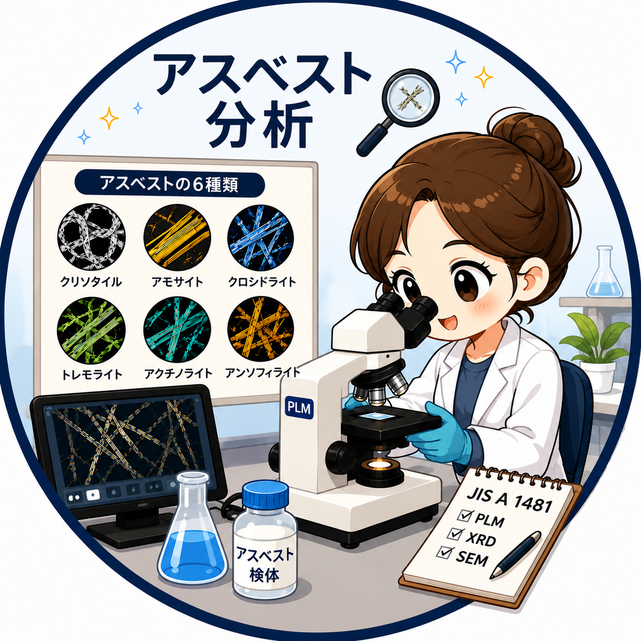 海外からアスベスト分析の仕事に就く人に向けて
